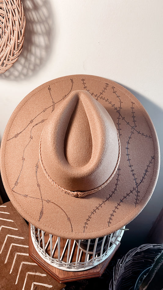 Barbed Wire & Ivy Braided Hat