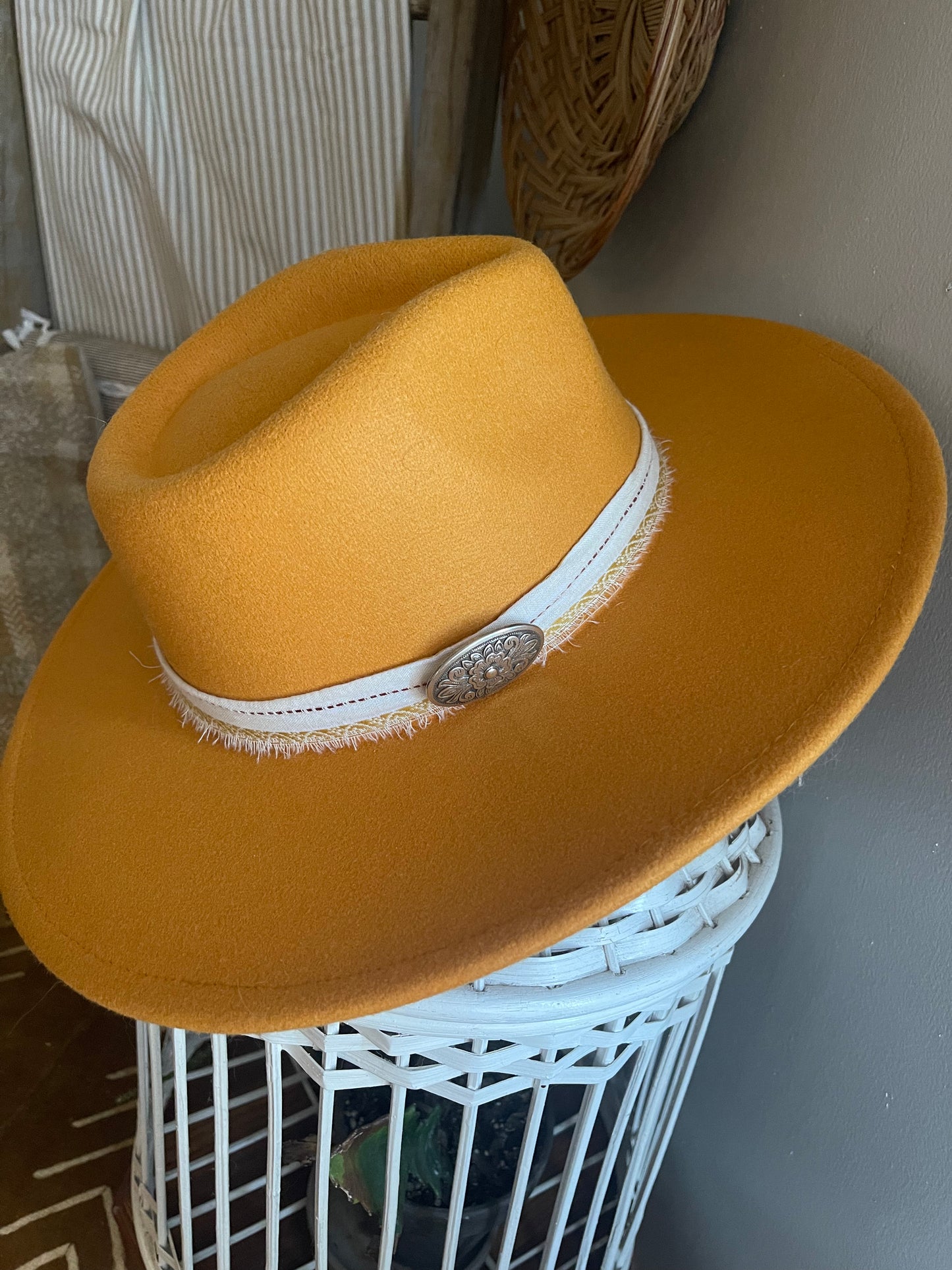 Yellow Brim Hat